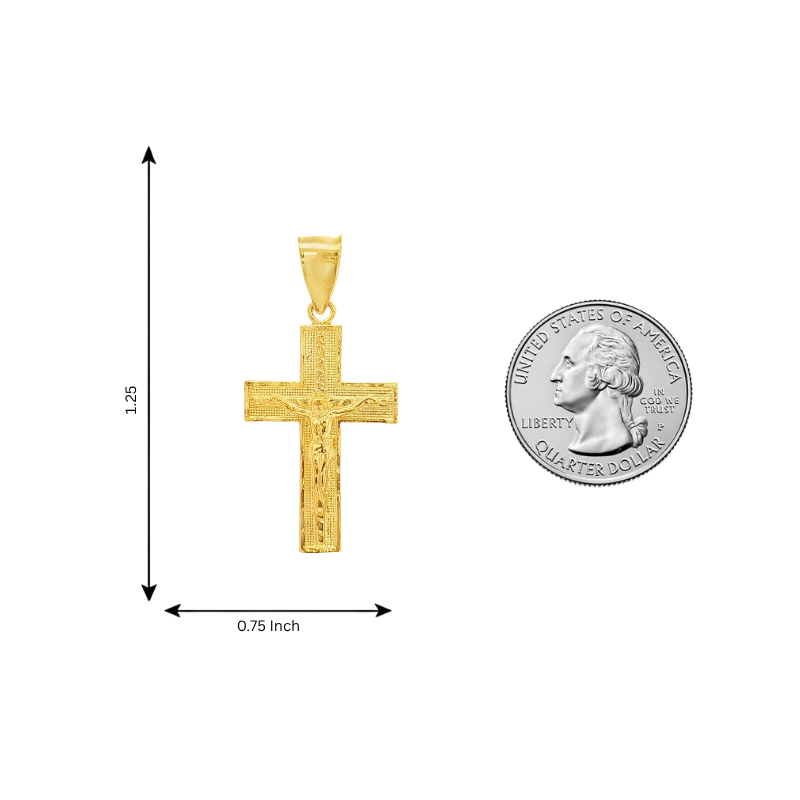10K Gold Jesus Cross 57084