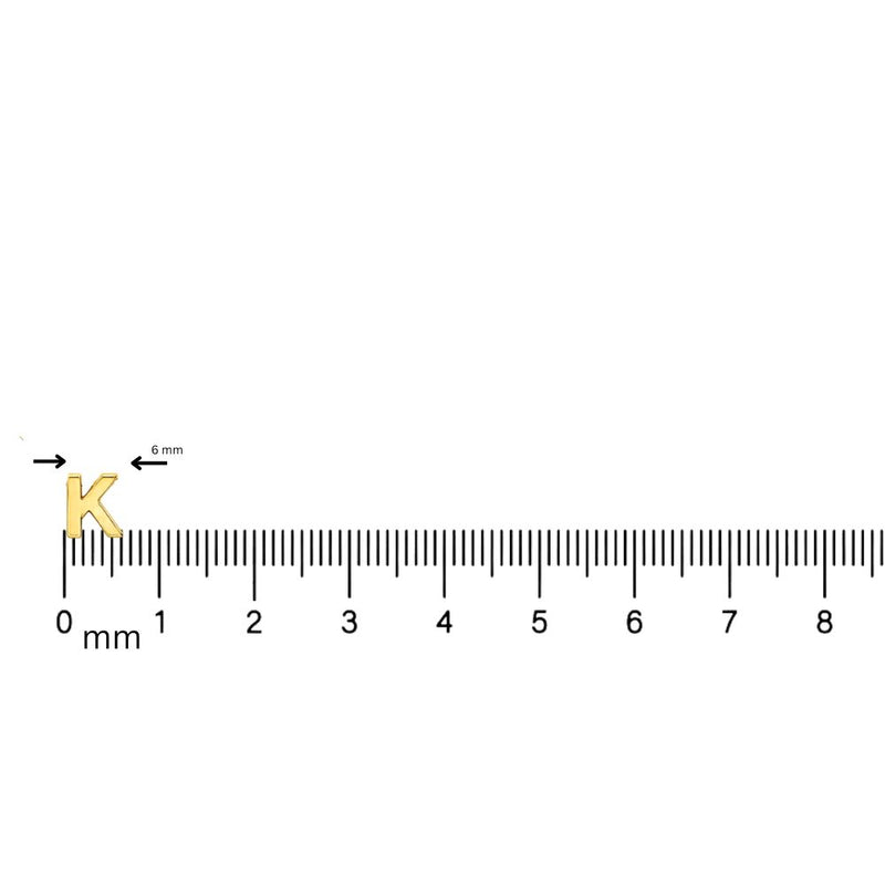 14K Gold Mini  Initial Necklace 68555