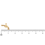 14K Gold Revolver Pendant 71198