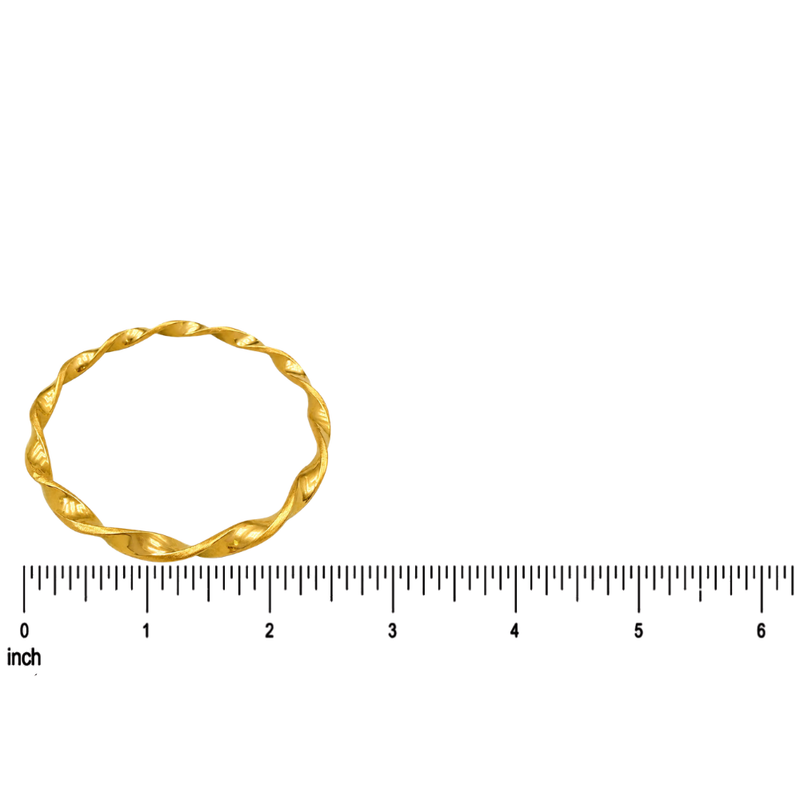 21K Gold Twisted Bangle 71464