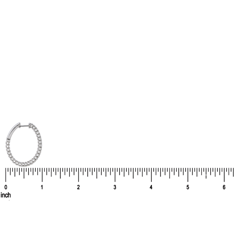 Halo Luxe Inside-Out Diamond Hoops 71522