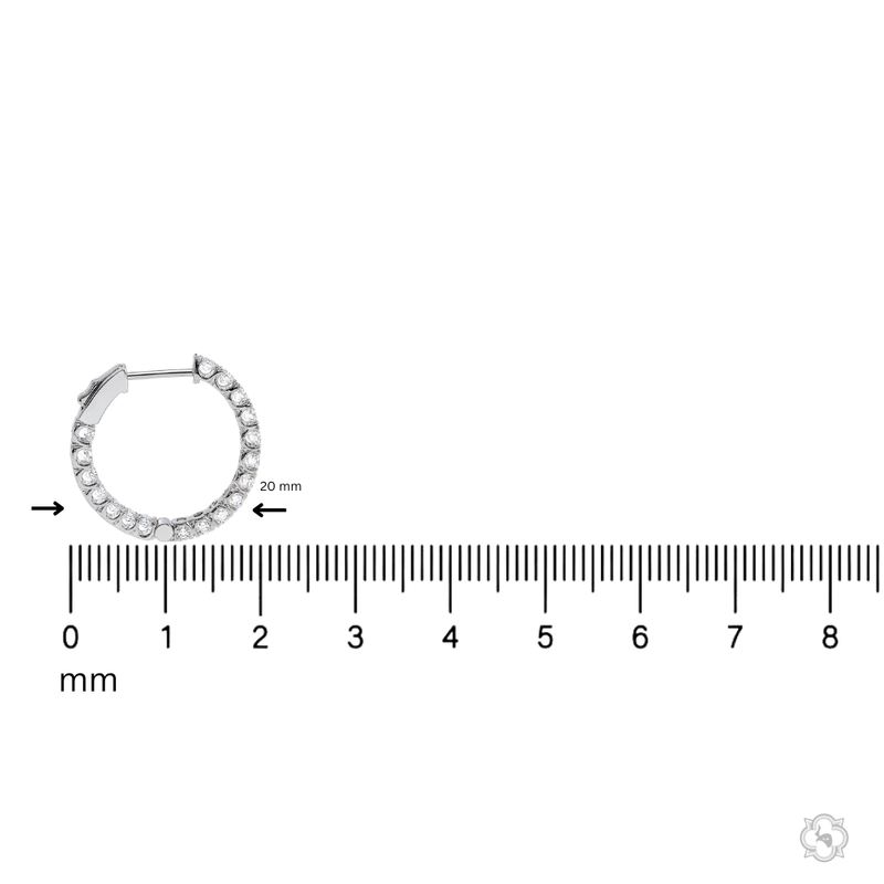 Halo Luxe Inside-Out Hoops Earrings 71521