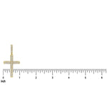 14K Gold Diamond Cross Pendant 65952