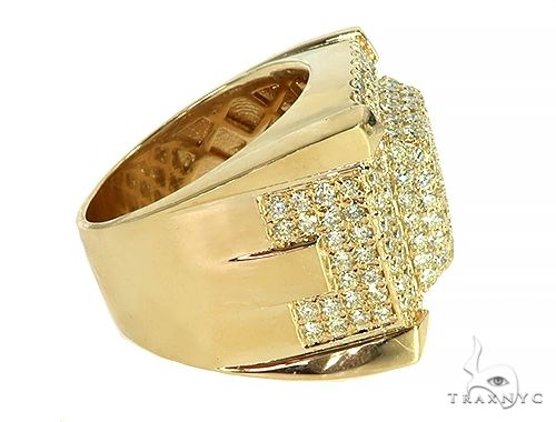 14K Gold Corner Pedestal Ring, photo 7 of 10