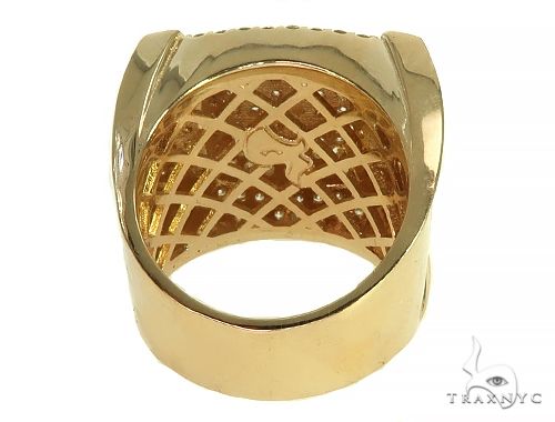 14K Gold Corner Pedestal Ring, photo 8 of 10
