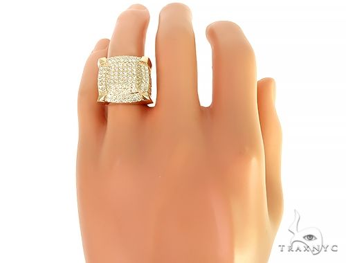 14K Gold Corner Pedestal Ring, photo 10 of 10