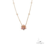 Cotton Candy Sapphire Flower Necklace 67216 - Image 4