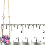 Cotton Candy Sapphire Flower Necklace 67216 - Image 5