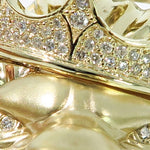 Large Crown Lion Head Diamond Pendant 49161 - Image 4