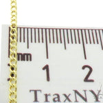 10k Yellow Gold Hollow Curb Link Chain 24 Inches 2mm 56876 - Image 4
