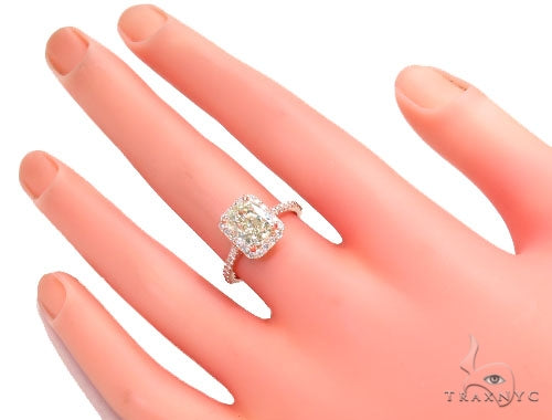 Cushion Cut Halo Diamond Engagement Ring 42900 - Image 7