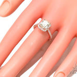 Cushion Cut Halo Diamond Engagement Ring 42900 - Image 8