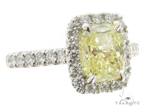 Cushion Cut Halo Diamond Engagement Ring 45618 - Image 1