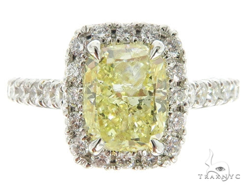 Cushion Cut Halo Diamond Engagement Ring 45618 - Image 2