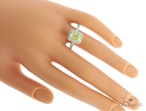 Cushion Cut Halo Diamond Engagement Ring 45618 - Image 8