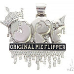Custom Made OPF Original Pie Flipper Diamond Pendant 65798 - Image 1