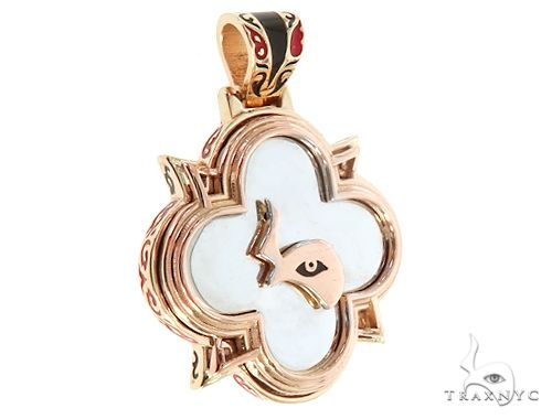 14K Gold Custom TraxNYC Mini Logo Pendant, photo 2 of 7