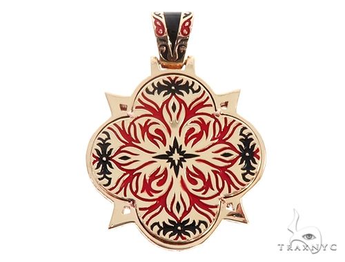 14K Gold Custom TraxNYC Mini Logo Pendant, photo 3 of 7