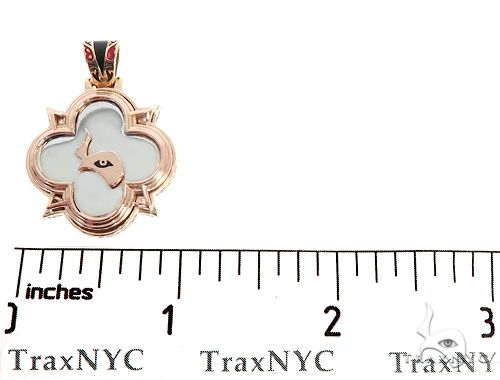 14K Gold Custom TraxNYC Mini Logo Pendant, photo 6 of 7