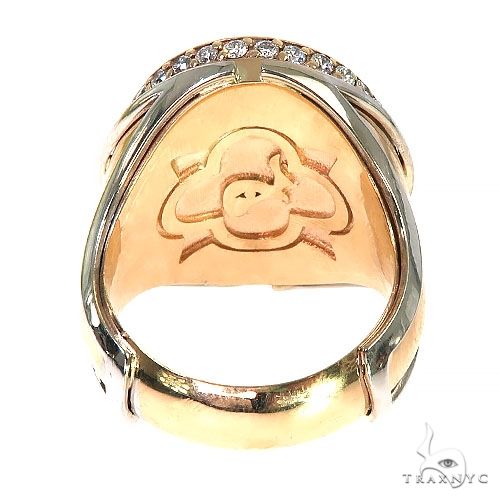 Custom 14K Gold Opal Diamond Ring 67293 - Image 4