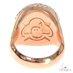 Custom 14K Gold Opal Diamond Ring 67292 - Image 4