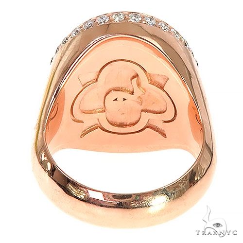 Custom 14K Gold Opal Diamond Ring 67292 - Image 4