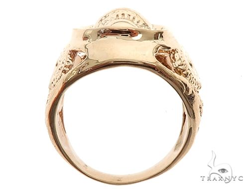 Custom 14K Yellow Gold Buddha Ring 65009 - Image 6