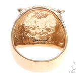 Custom 14K Yellow Gold Owl Ring 65010 - Image 5