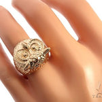 Custom 14K Yellow Gold Owl Ring 65010 - Image 7