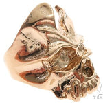 Custom 14K Yellow Gold Skull Ring 65008 - Image 3