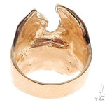 Custom 14K Yellow Gold Skull Ring 65008 - Image 5