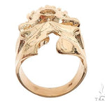 Custom 14K Yellow Gold Skull Ring 65008 - Image 6