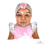 Custom Baby 3D Enamel Diamond Pendant 67476 - Image 1