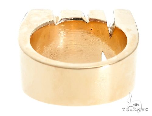 14K Gold Custom Black Diamond 'MOB' Ring, photo 6 of 8