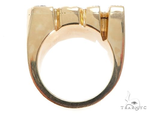 14K Gold Custom Black Diamond 'MOB' Ring, photo 7 of 8