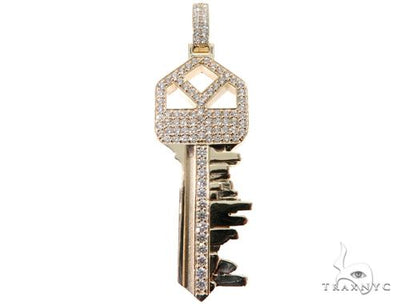 Custom Boston Skyline Key Diamond Pendant 64202 - Image 1