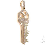 Custom Boston Skyline Key Diamond Pendant 64202 - Image 2