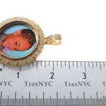 Custom Cluster Diamond Photo Pendant 1.75 inch 64527 - Image 6