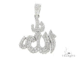 14K Gold Custom Diamond Allah Pendant Islam Religious Charm 64754