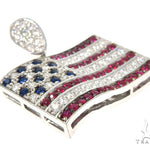 Custom Diamond American Flag Pendant 45582 - Image 2