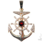Custom Diamond Anchor Pendant 64475 - Image 1