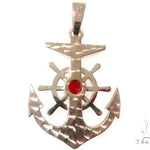 Custom Diamond Anchor Pendant 64475 - Image 3