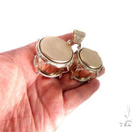 Custom Diamond Bongo Drums Pendant 64488 - Image 9