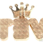 Custom Diamond Crowned Initial Letter Word Charm Pendant 64752 - Image 3