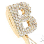 Custom Diamond Letter B Gold Saints Pendant 65228 - Image 5