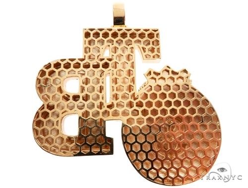 Custom Diamond Money Bag Pendant 64510 - Image 3