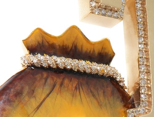 Custom Diamond Money Bag Pendant 64510 - Image 6