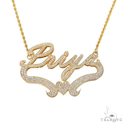 Custom Diamond Name Pendant 67373 - Image 1