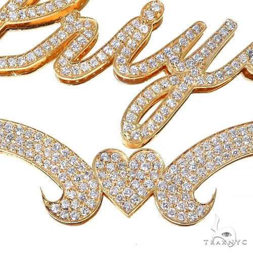 Custom Diamond Name Pendant 67373 - Image 3