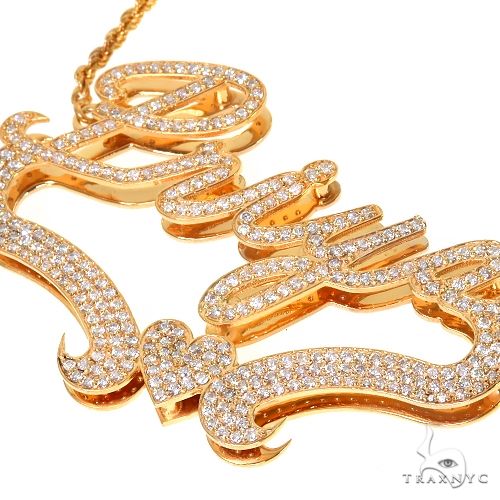 Custom Diamond Name Pendant 67373 - Image 4